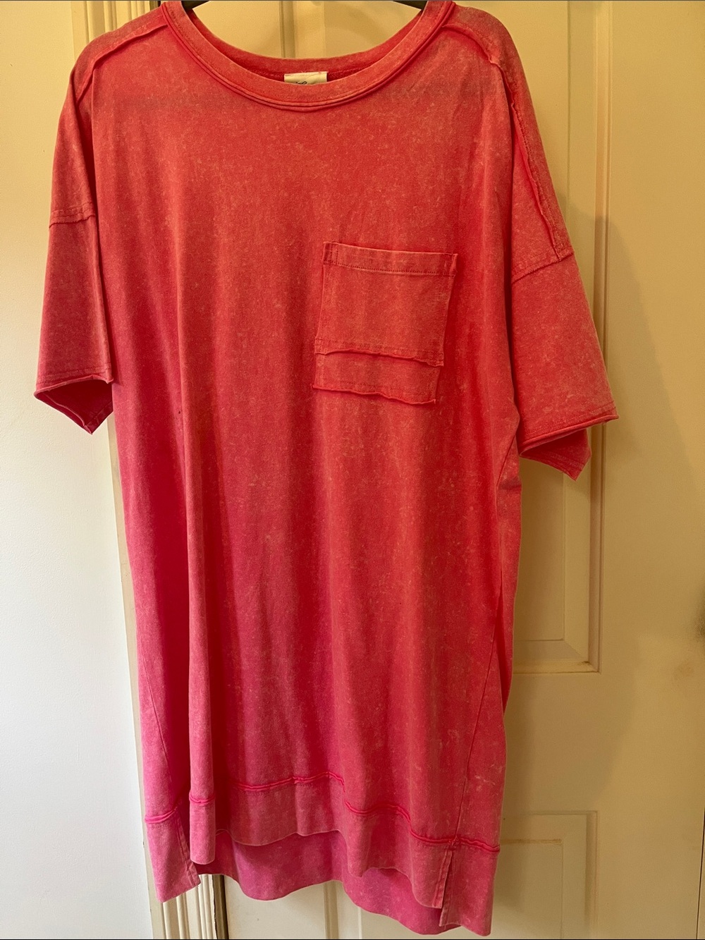 Washed pink Pocket T-Shirt